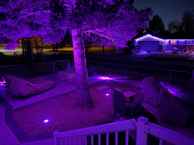 color changing landscape path lights